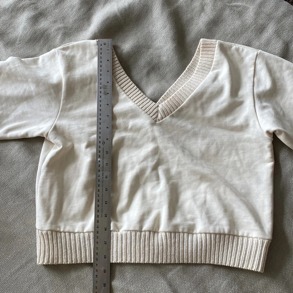 3.1 Phillip Lim French Terry Crop Sweater small - Picture 6 of 11